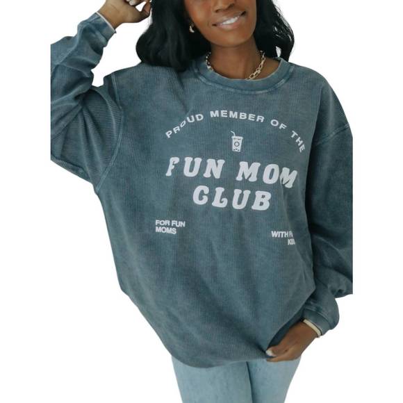 friday + saturday: lover 87 corded sweatshirt